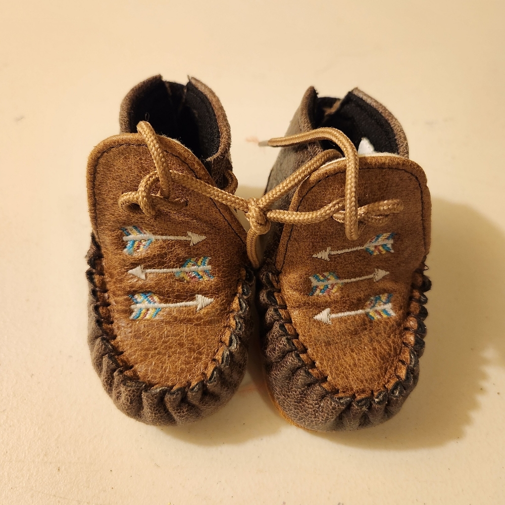 Baby mockisens.genuine leather